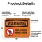 Signmission Pool Closed Do Not Enter OSHA Warning Sign, Plastic, 18in W x 12in L, 2PK OS-2PACK-WS-P-1218-L-12772 - alternate 2